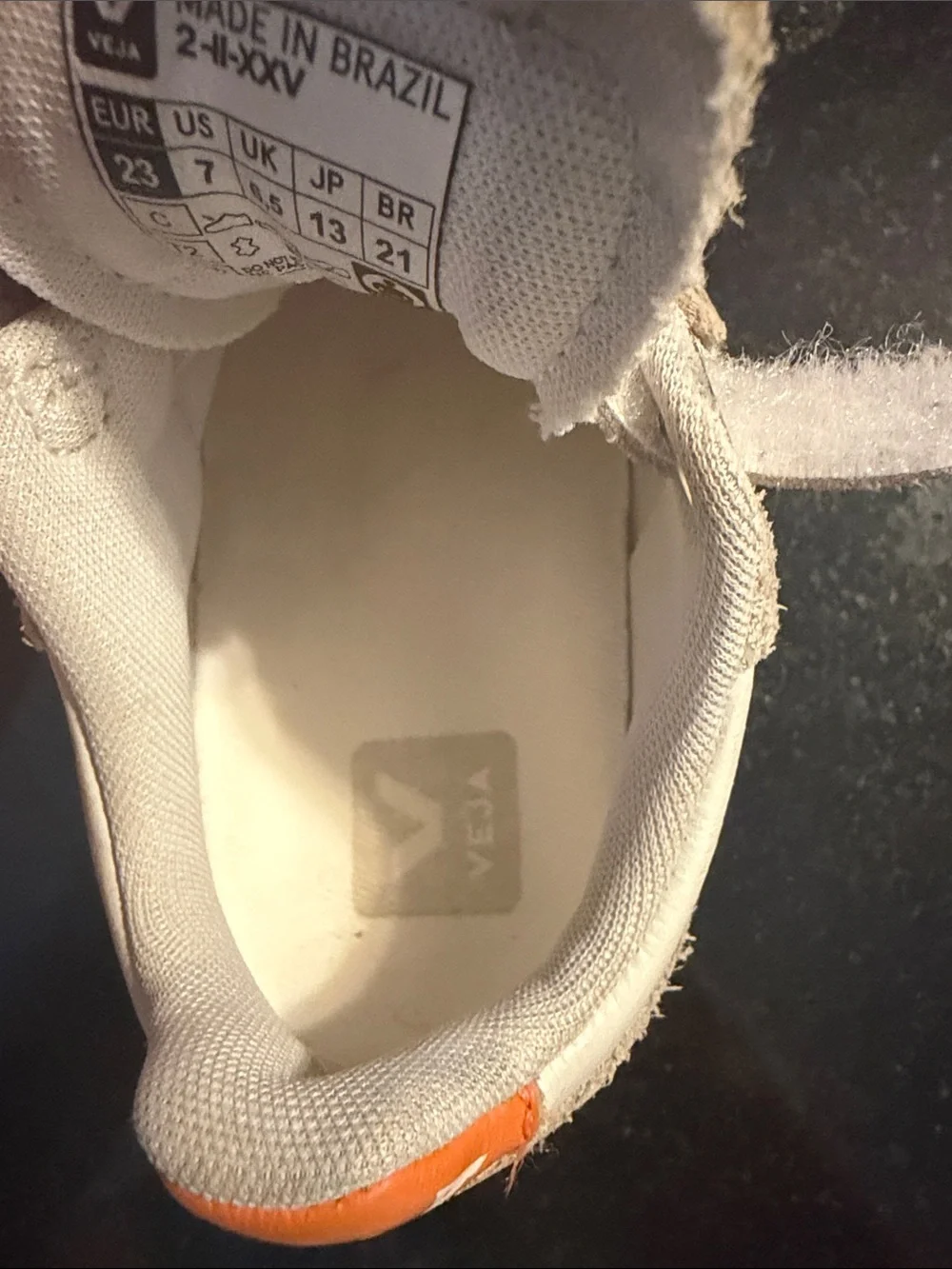 Veja Kids White, Pink & Yellow Velcro Sneakers